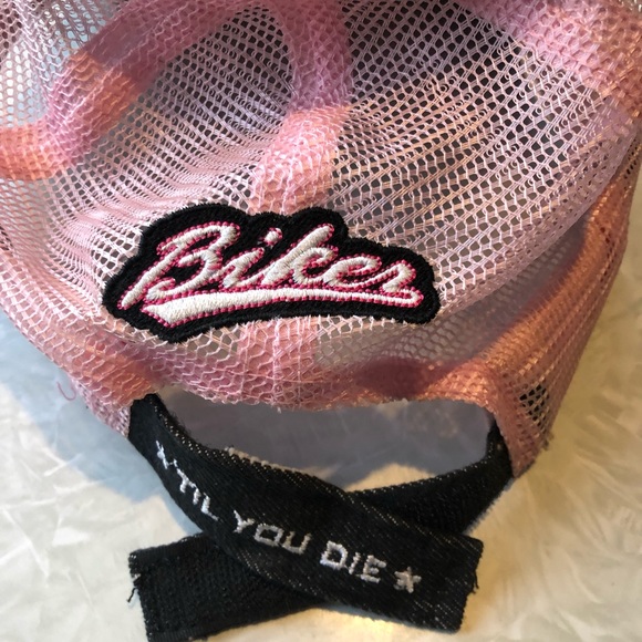 Biker Chick Adjustable Trucker Hat CLOSET CLEAR OUT - Picture 4 of 4